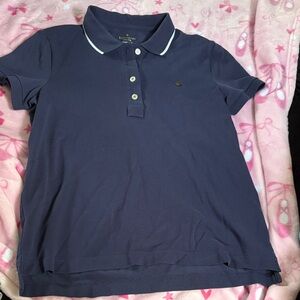 Kate Spade Dark Blue Polo with Gold Accents